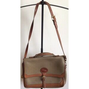 Dooney and Bourke Messenger Briefcase Bag Pebble Leather Large